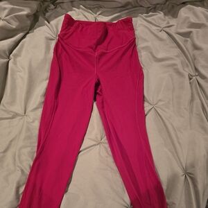 Red Lululemon Size 4 Leggings